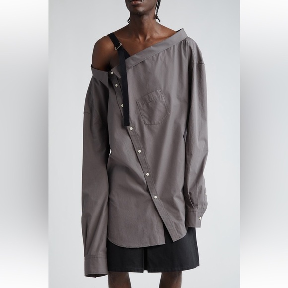 TAKAHIROMIYASHITA Other - NWT TAKAHIROMIYASHITA TheSoloist. Asymmetric One-Shoulder Button Front Shirt